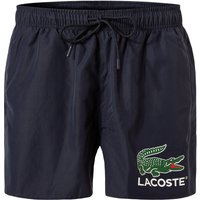 LACOSTE Herren Badeshorts blau Mikrofaser unifarben von Lacoste