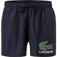 LACOSTE Herren Badeshorts blau Mikrofaser unifarben von Lacoste