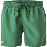 LACOSTE Herren Badeshorts grün Mikrofaser unifarben von Lacoste