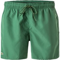 LACOSTE Herren Badeshorts grün Mikrofaser unifarben von Lacoste