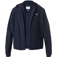 LACOSTE Herren Blouson blau Mikrofaser unifarben von Lacoste