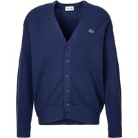 LACOSTE Herren Cardigan blau Wolle unifarben von Lacoste