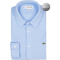 LACOSTE Herren Hemd blau Baumwoll-Piqué von Lacoste