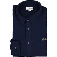 LACOSTE Herren Hemd blau Baumwoll-Piqué von Lacoste