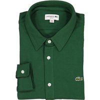LACOSTE Herren Hemd grün Baumwoll-Piqué von Lacoste