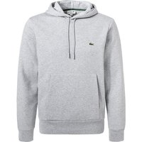 LACOSTE Herren Hoodie grau Baumwolle unifarben von Lacoste