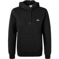 LACOSTE Herren Hoodie schwarz Baumwolle unifarben von Lacoste