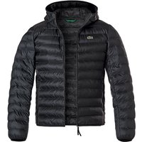 LACOSTE Herren Steppjacke schwarz Mikrofaser unifarben von Lacoste