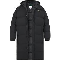 LACOSTE Herren Daunenparka schwarz Mikrofaser unifarben von Lacoste