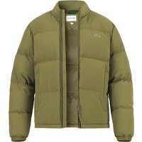 LACOSTE Herren Daunenjacke grün Mikrofaser unifarben von Lacoste
