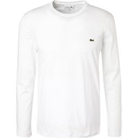 LACOSTE Herren Longsleeve weiß Baumwolle von Lacoste