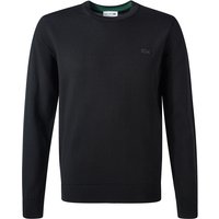 LACOSTE Herren Pullover schwarz Merinowolle unifarben von Lacoste