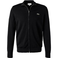 LACOSTE Herren Cardigan schwarz Baumwolle von Lacoste