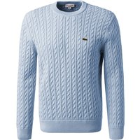 LACOSTE Herren Pullover blau Baumwolle unifarben von Lacoste