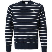 LACOSTE Herren Pullover blau Gestreift Classic Fit von Lacoste