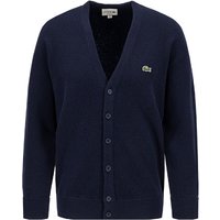 LACOSTE Herren Cardigan blau Wolle unifarben von Lacoste