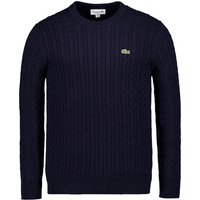 LACOSTE Herren Pullover blau Baumwolle unifarben von Lacoste