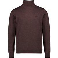LACOSTE Herren Rollkragenpullover braun unifarben von Lacoste