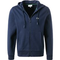 LACOSTE Herren Sweatjacke blau Baumwolle unifarben von Lacoste