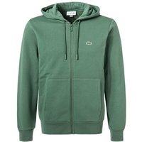 LACOSTE Herren Sweatjacke grün Baumwolle unifarben von Lacoste