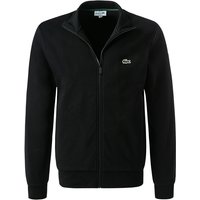 LACOSTE Herren Sweatjacke schwarz Baumwolle unifarben von Lacoste