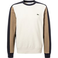 LACOSTE Herren Sweatshirt beige Baumwolle unifarben von Lacoste