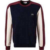 LACOSTE Herren Sweatshirt blau Baumwolle unifarben von Lacoste