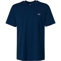 LACOSTE Herren T-Shirt blau Baumwolle von Lacoste