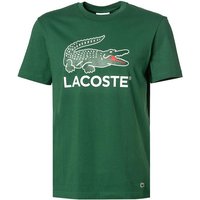 LACOSTE Herren T-Shirt grün Baumwolle von Lacoste