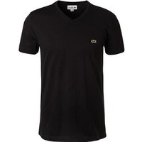 LACOSTE Herren T-Shirt schwarz Baumwolle von Lacoste