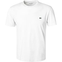 LACOSTE Herren T-Shirt weiß Baumwolle von Lacoste