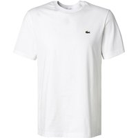 LACOSTE Herren T-Shirt weiß Baumwolle von Lacoste