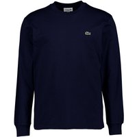 LACOSTE Herren Longsleeve blau Baumwolle von Lacoste