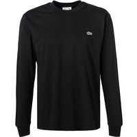LACOSTE Herren Longsleeve schwarz Baumwolle von Lacoste