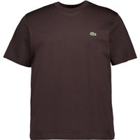 LACOSTE Herren T-Shirt braun Baumwolle von Lacoste