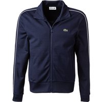 LACOSTE Herren Trainingsjacke blau Baumwolle unifarben von Lacoste