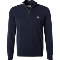 LACOSTE Herren Troyer blau Baumwolle unifarben von Lacoste