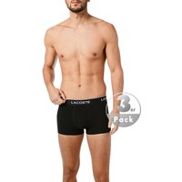 LACOSTE Herren Trunks schwarz Baumwolle unifarben von Lacoste