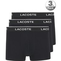 LACOSTE Herren Trunks schwarz Baumwolle unifarben von Lacoste