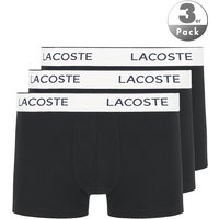 LACOSTE Herren Trunks schwarz Baumwolle unifarben von Lacoste