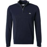 LACOSTE Herren Troyer blau unifarben Classic Fit von Lacoste