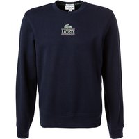 LACOSTE Herren Sweatshirt blau Baumwolle Classic Fit von Lacoste