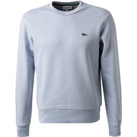 LACOSTE Herren Sweatshirt blau Baumwolle unifarben Classic Fit von Lacoste