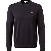 LACOSTE Herren Pullover blau Baumwolle unifarben von Lacoste