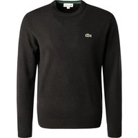 LACOSTE Herren Pullover schwarz Wolle unifarben Classic Fit von Lacoste