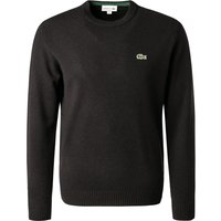 LACOSTE Herren Pullover schwarz unifarben Classic Fit von Lacoste