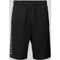 Lacoste Regular Fit Sweatshorts mit Label-Patch in Black, Größe L von Lacoste