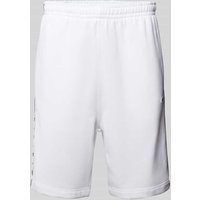 Lacoste Regular Fit Sweatshorts mit Label-Patch in Weiss, Größe L von Lacoste