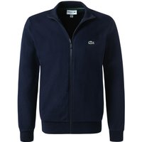 LACOSTE Herren Sweatjacke blau Baumwolle unifarben von Lacoste