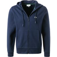 LACOSTE Herren Sweatjacke blau Baumwolle unifarben von Lacoste